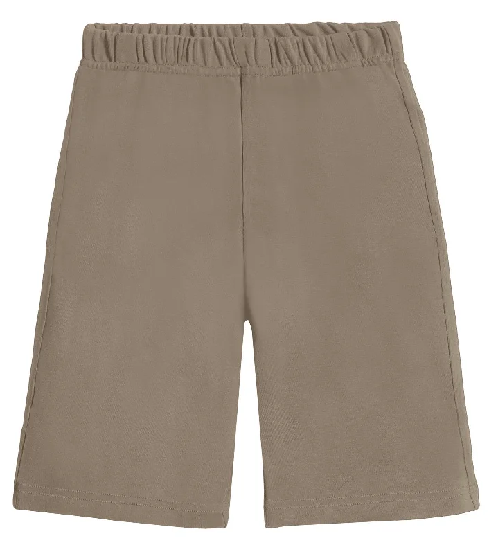 Boys Soft Cotton Athletic Short - UPF 50 + | Dark Khaki