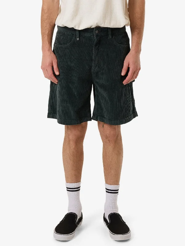 Slacker Cord Short - Dark Jade