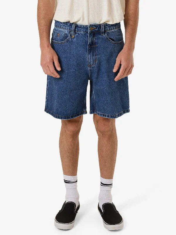 Slacker Denim Short - Double Rinsed Blues