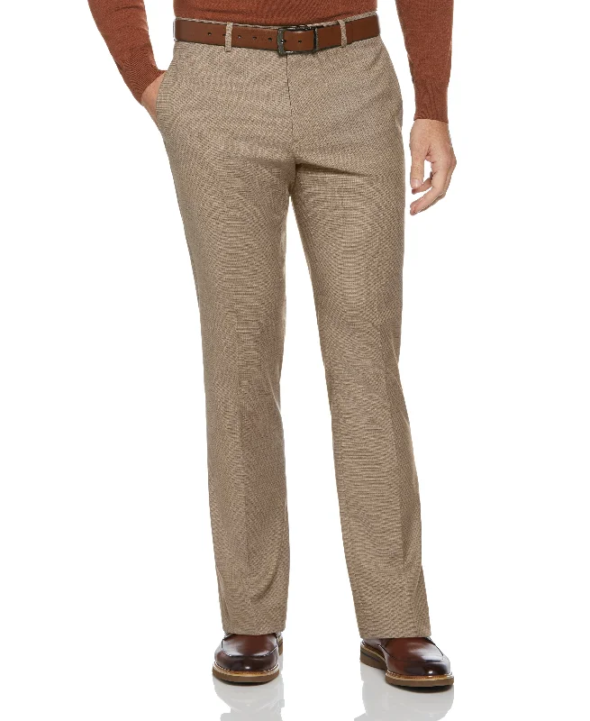 Slim Fit Fine Grid Suit Pant