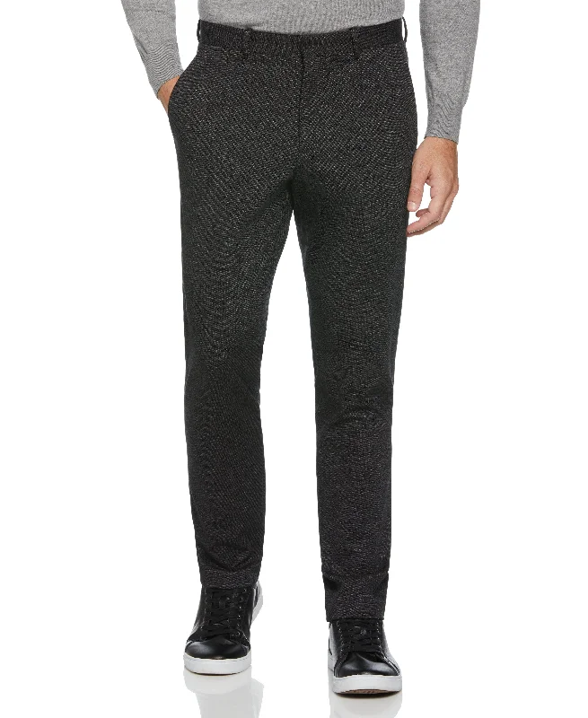 Slim Fit Two Tone Smart Knit Suit Pant