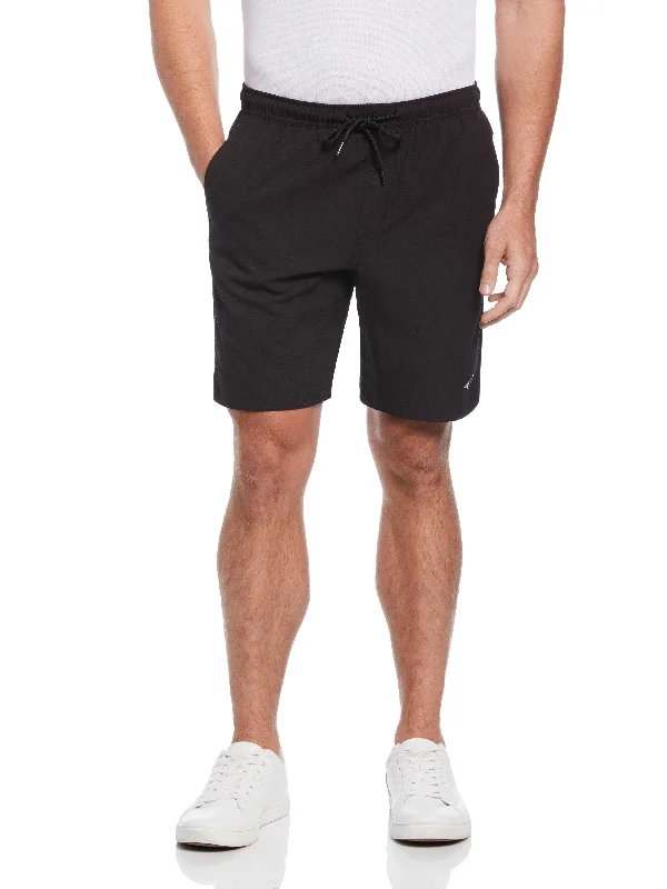 Men's Solid Athletic Tennis Short with Drawstring