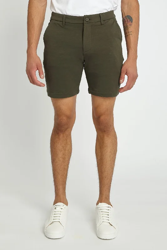 SOLID STRETCH KNIT SHORT