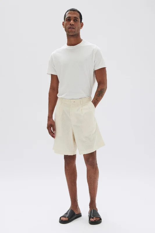 Stan Pleated Cotton Linen Short