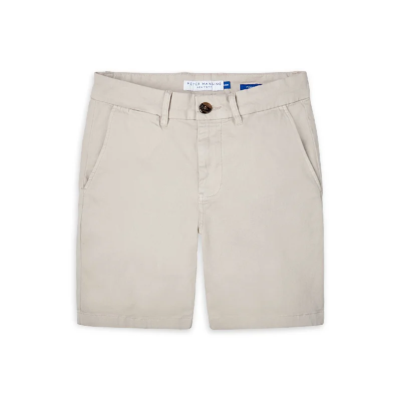 Stretch Chino Shorts - Light Grey