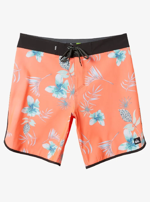 Surfsilk Scallop 19" Boardshorts - Fiery Coral