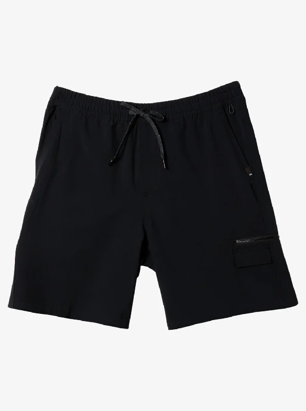 Taxer Cargo Amphibian 19" Hybrid Shorts - Black