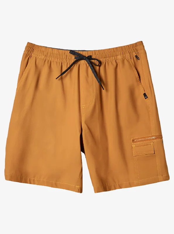 Taxer Cargo Amphibian 19" Hybrid Shorts - Bone Brown