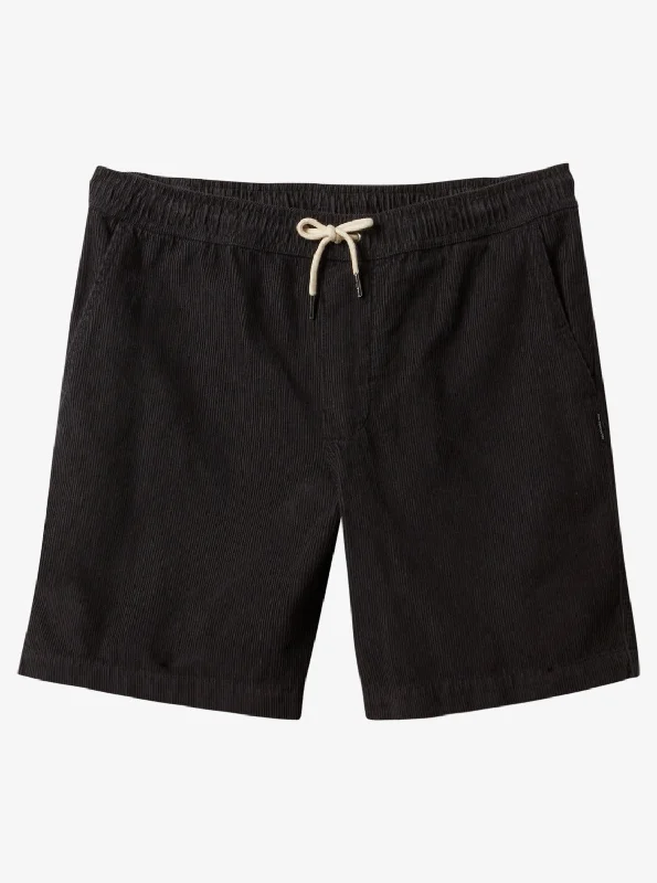 Taxer Corduroy Shorts - Black