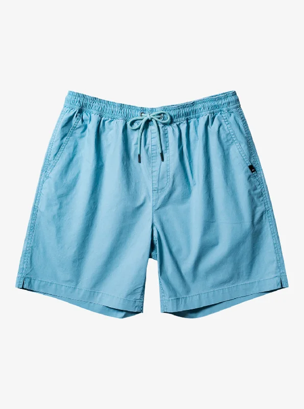 Taxer Elastic Waist Shorts - Cameo Blue