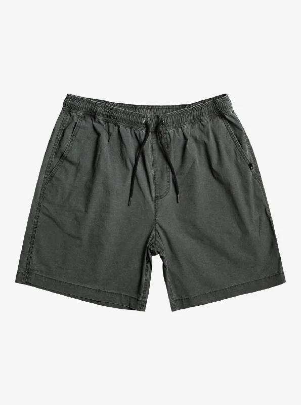 Taxer Elastic Waist Shorts - Black