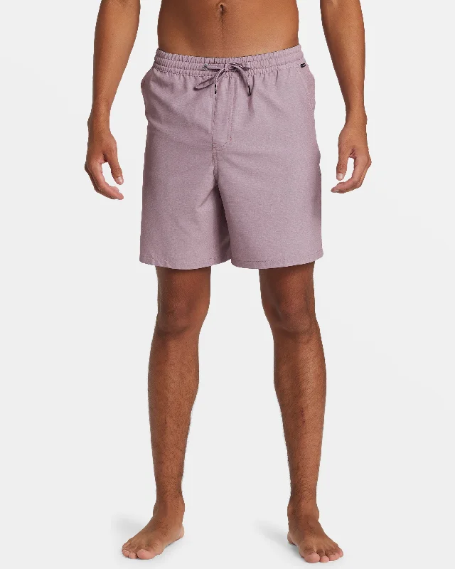 Taxer Heather Amphibian 18" Hybrid Shorts - Grape Shake