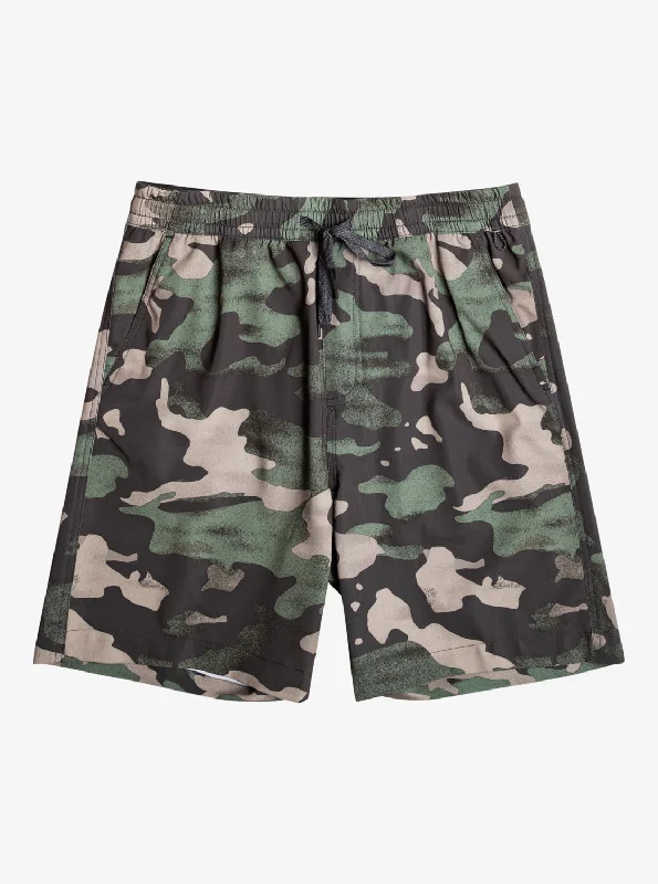 Taxer Print 18" Amphibian Boardshorts - Tarmac