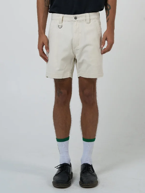 Thrills Union Mandude Work Chino Short - Heritage White