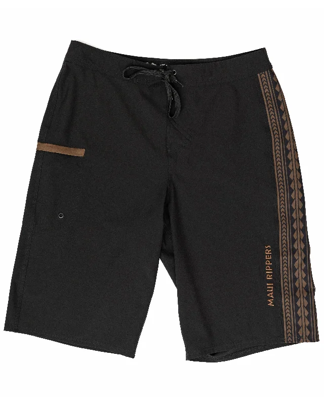 Tribal Black Extra Long 24" Stretch Boardshort