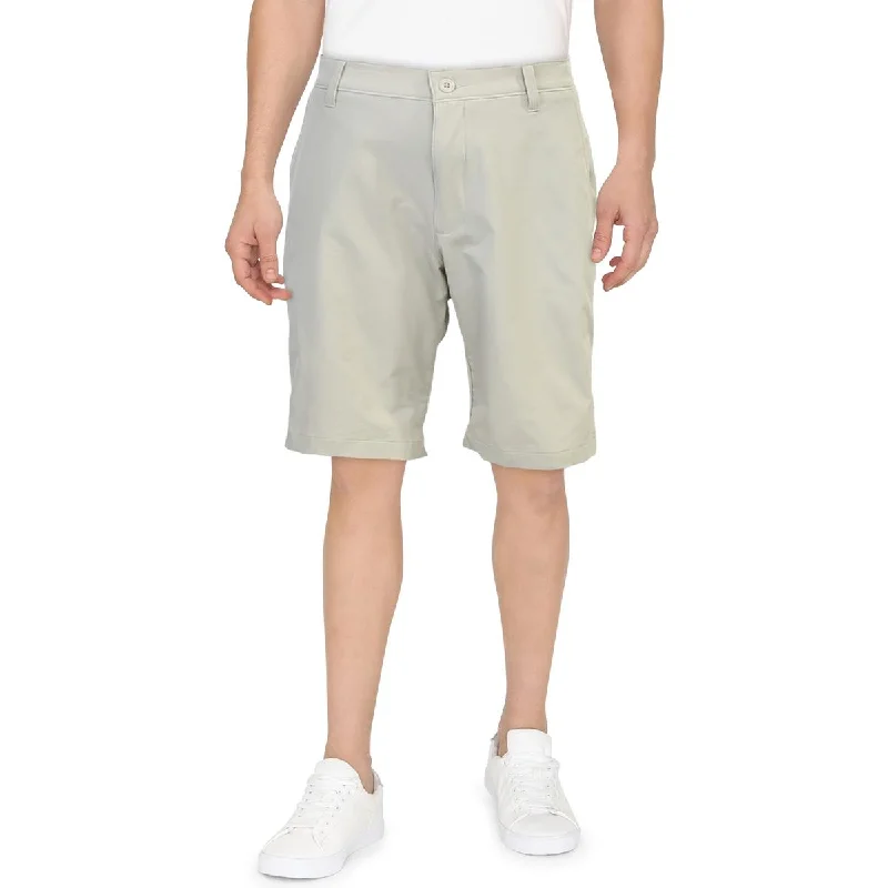 Under Armour Mens Golf Tech Moisture Wicking Khaki Shorts