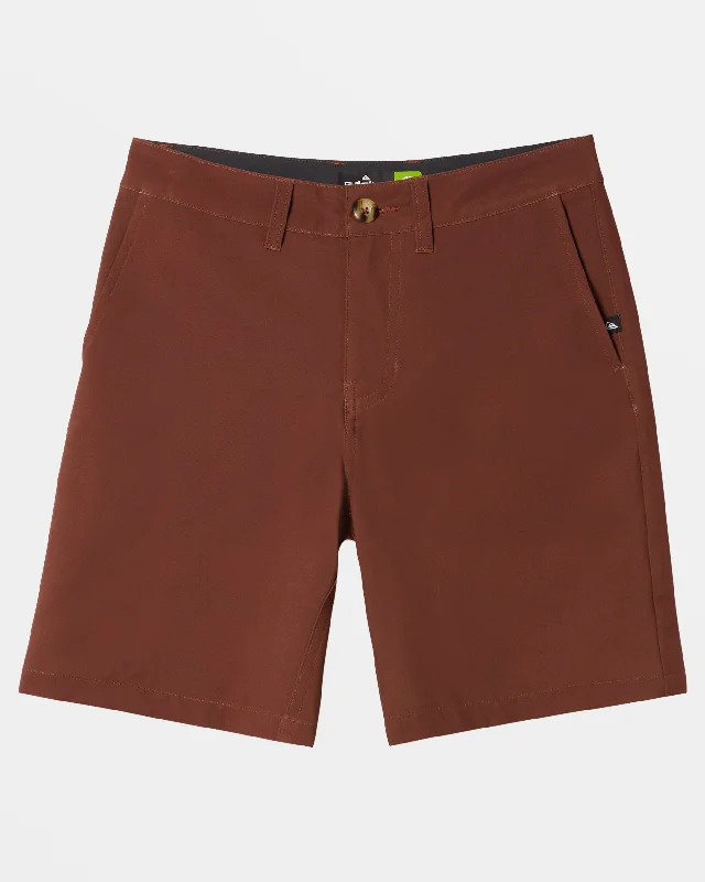 Boys 8-16 Union Amphibian 17" Hybrid Shorts - Brown Stone