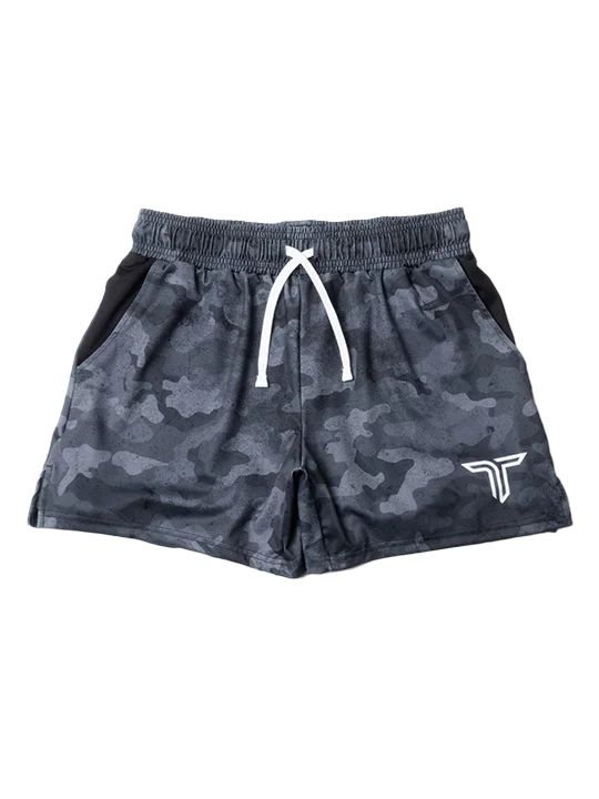 Urban Camo Gym Shorts (5” & 7” Inseam) - Black