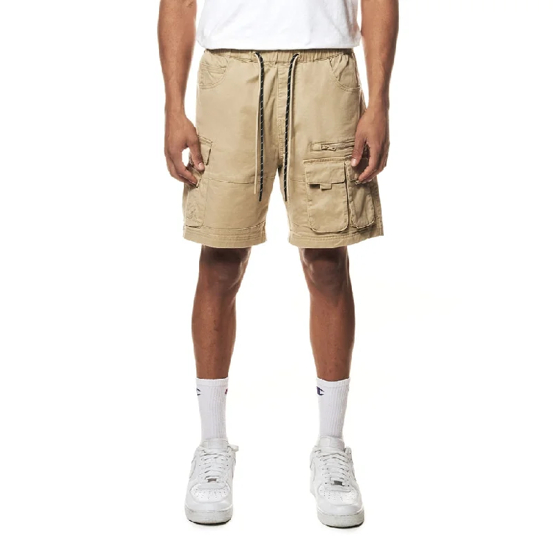 Utility Twill Lounge Shorts - Khaki