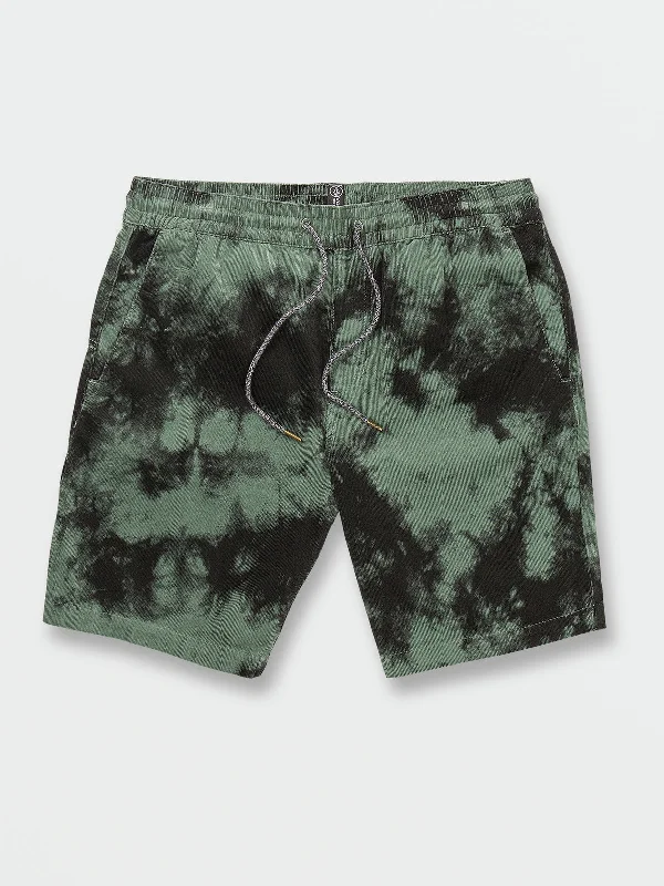 Volcom Frickin Mix Elastic Waist Shorts - Dark Forest