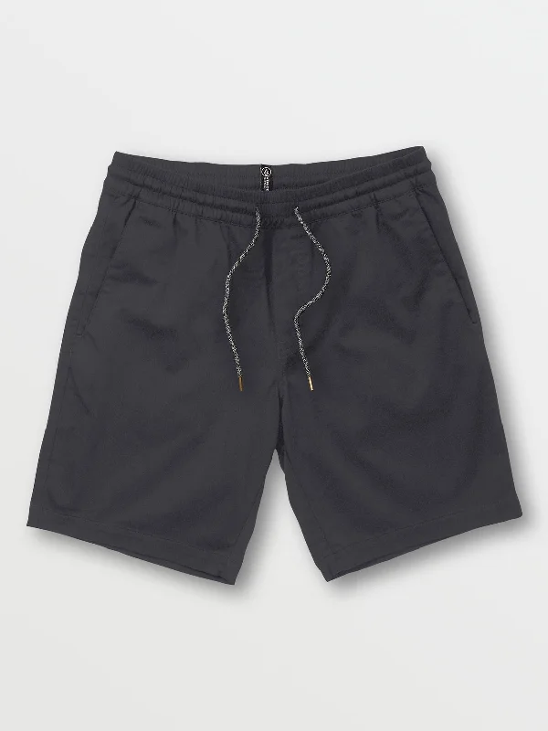 Volcom Frickin Elastic Waist Shorts - Charcoal