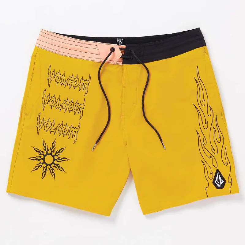 Volcom Men's About Time Liberators Trunks - Lemon