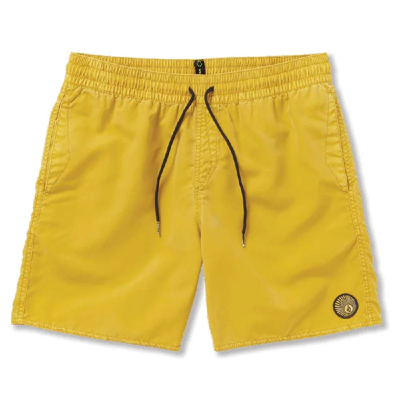 Volcom Men's Center Swim Trunks - Lemon