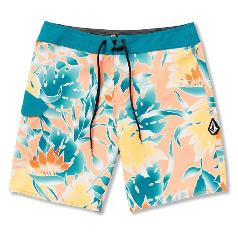 Volcom Men's Leaf It Mod-Tech Trunks - Salmon