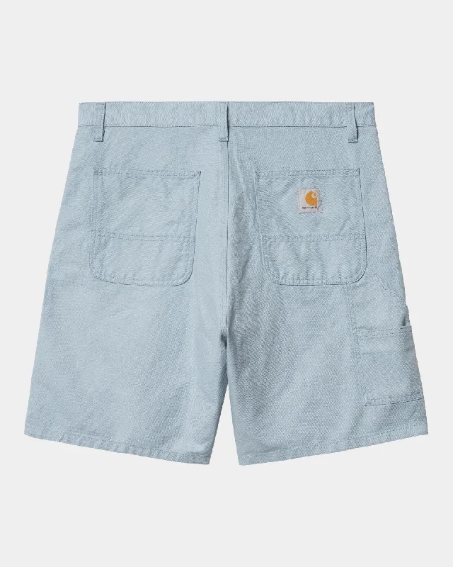 Walter Linen Single Knee Short | Misty Sky