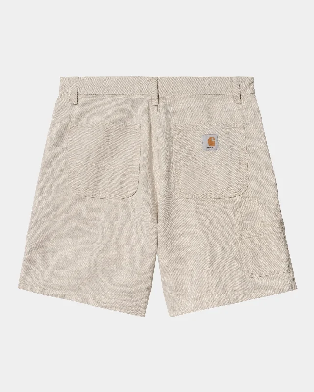 Walter Linen Single Knee Short | Natural