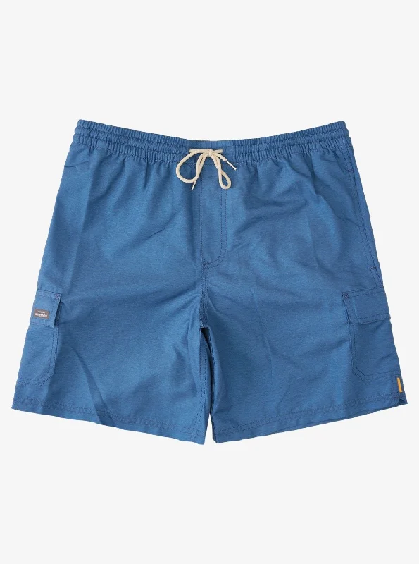 Waterman Balance 18" Swim Trunks - Ensign Blue Heather