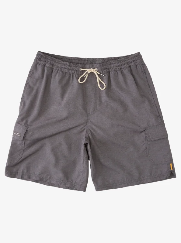 Waterman Balance 18" Swim Trunks - Dark Grey Heather