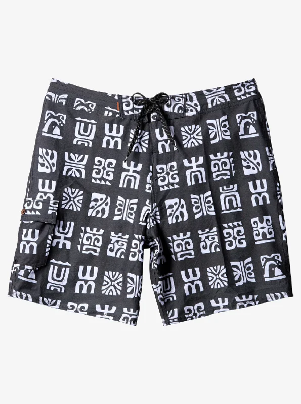 Waterman Channel Paddle 20" Boardshorts - Black Channel Paddle Bs