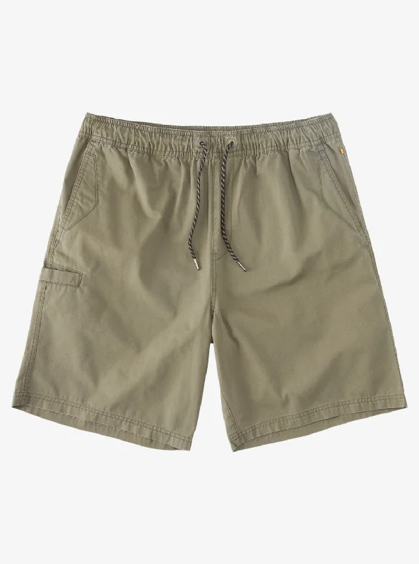 Waterman Last Light Elastic Waist 19" Shorts - Dusty Olive