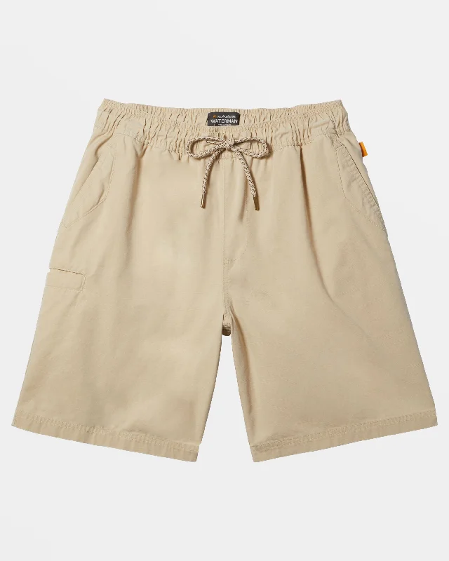 Waterman Last Light Elastic Waist 19" Shorts - Brown Rice