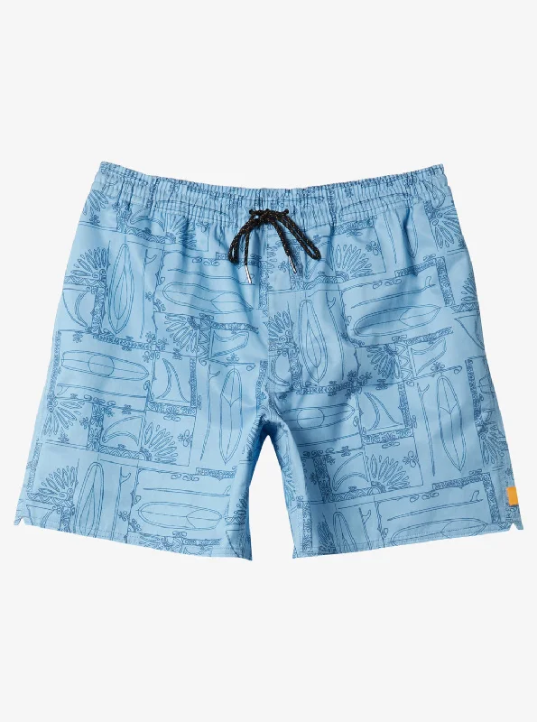 Waterman Longboard Volley 17" Swim Trunks - Dusk Blue Longboard