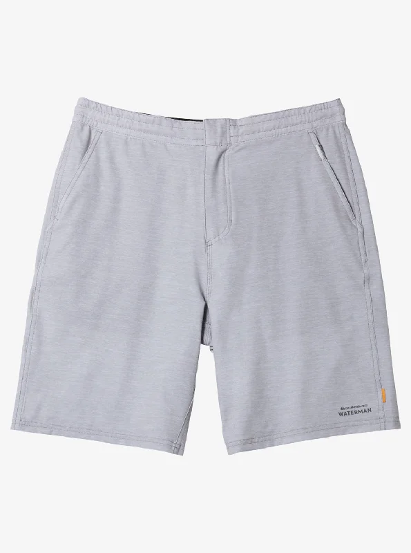 Waterman Suva Amphibian 20" Hybrid Shorts - Light Grey Heather