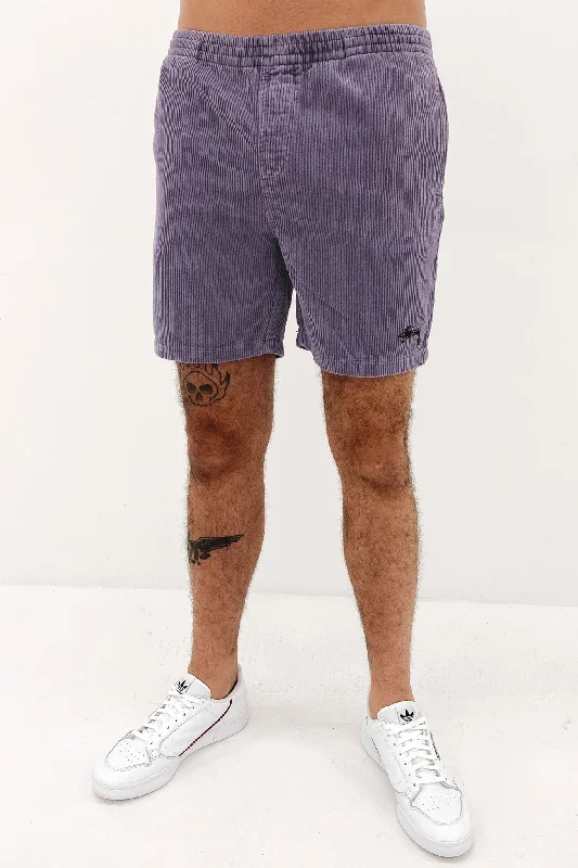 Wide Wale Cord Beachshort Grape