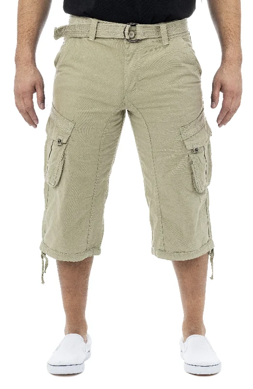 X RAY Men's 18" Long Cotton Cargo Shorts