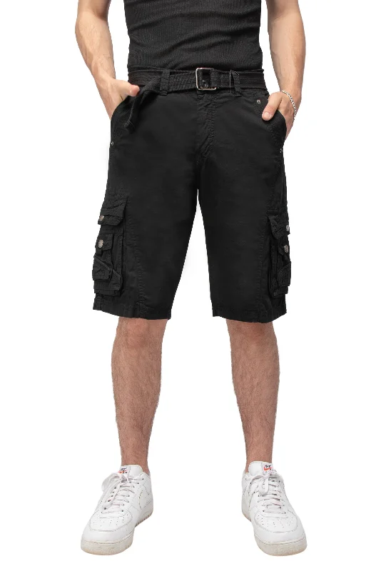 X RAY Mens Tactical Cargo Shorts Camo and Solid Colors 12.5" Inseam Knee Length Classic Fit Multi Pocket