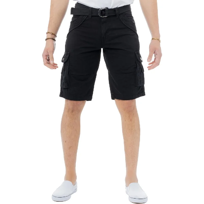 XRAY Jeans Mens Canvas Flat-Front Cargo Shorts