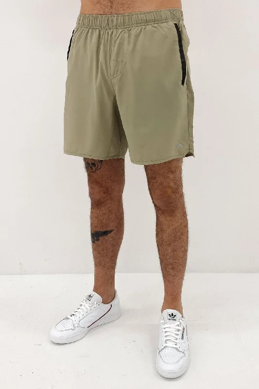 Yogger IV Elastic Short 17" Grey Army